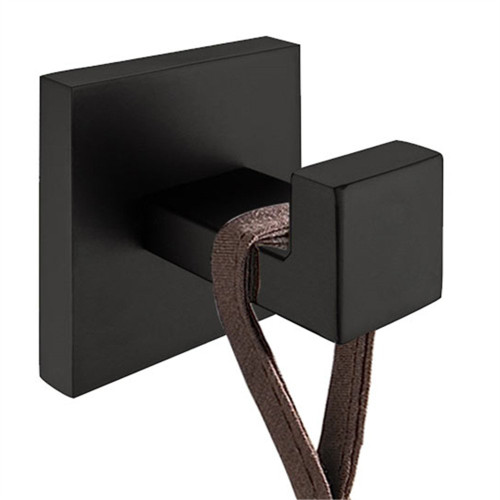 AUSWIND Antique Black Oil Bronze Coat Hook 304 Stainless Steel Solid Square Base Robe Hook Wall Mount Bathroom Lavatory YR1