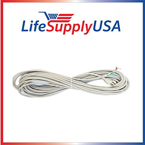 50 ft, 50 Foot, 50' Feet Vacuum Cord 18/3 18-3 18 3 fits Sanitaire Eureka 52370-12 by LifeSupplyUSA