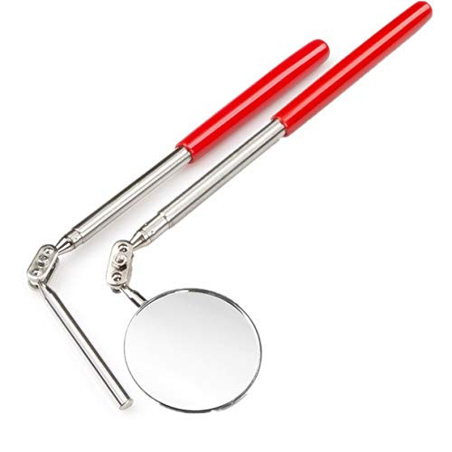 HARDK Telescoping Inspection Mirror Magnetic Pick-Up mechanics Tool Set - 360 Swivel for Extra Viewing pickup Dead Angle, Line of Sight Obstacle Area