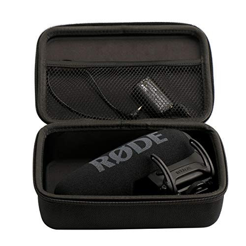 Compatible for RODE VideoMic Pro on Camera Microphone - EVA Hard Protective Case Carrying Pouch Microphone Case for VideoMic Pro Plus Shure VP83 LensHopper
