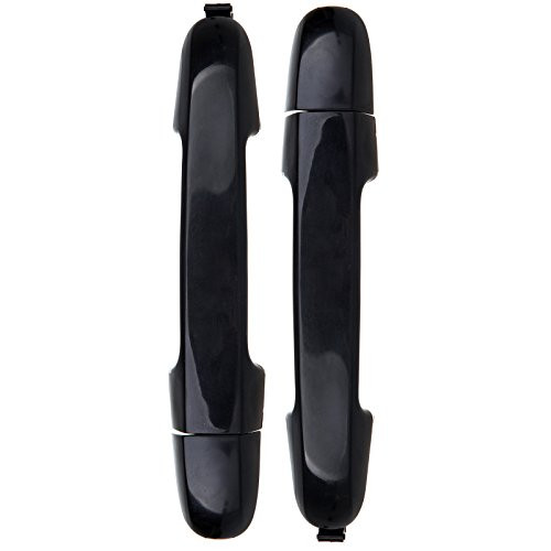 ECCPP Door Handles Exterior Outside Outer Rear Passenger Driver Side for 2006 2007 2008 2009 2010 2011 2012 Hyundai Elantra Black(2pcs)