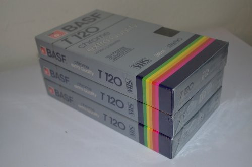 BASF T-120 Chrome Extra Quality Video Cassette VHS 6 Hours