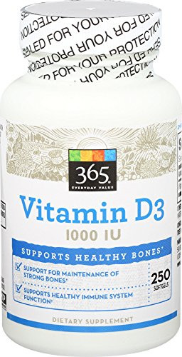 365 Everyday Value, Vitamin D3 1000 IU, 250 ct