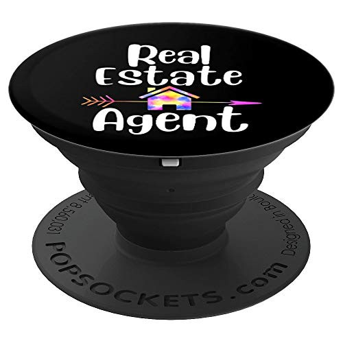 Real estate agent house arrow gift REA home marketing sales PopSockets Grip and Stand for Phones and Tablets