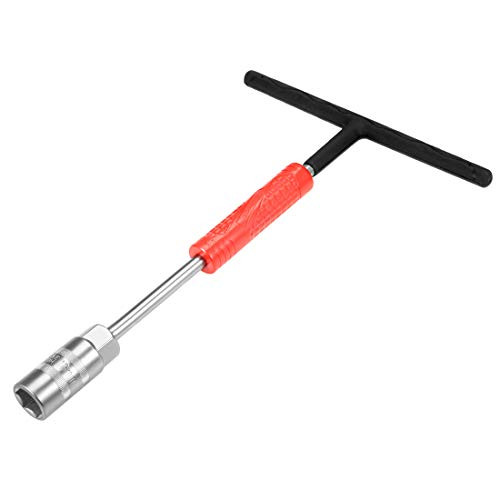 uxcell T-Handle Wrench 18mm Cr-V Adjustable Speed Grip Metric Hex Socket