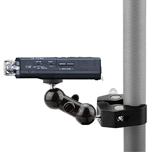 Clamp Mount Stand Ball-Head Arm for Tascam Recorder DR-40 DR-05 DR-22WL DR-44WL DR-100MKIII - 5'' Length Clamp Mount Stand Ball-Head Arm for Tascam Recorder DR-40 DR-05 DR-22WL DR-44WL DR-100MKIII - 5'' Length