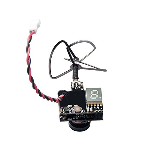 Wolfwhoop WT02 600TVL Ultra Micro AIO Camera and 200mW 5.8GHz Video Transmitter with Clover Antenna for FPV Indoor Racing