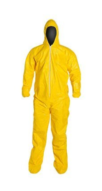 DuPont QC122SYLMD00 Tychem Coverall with Hood and Socks, Medium DuPont QC122SYLMD00 Tychem Coverall with Hood and Socks, Medium