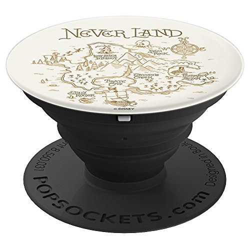 Disney Peter Pan Never Land Map And Compass - PopSockets Grip and Stand for Phones and Tablets
