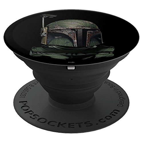 Star Wars Boba Fett Helmet Pointillism Art - PopSockets Grip and Stand for Phones and Tablets