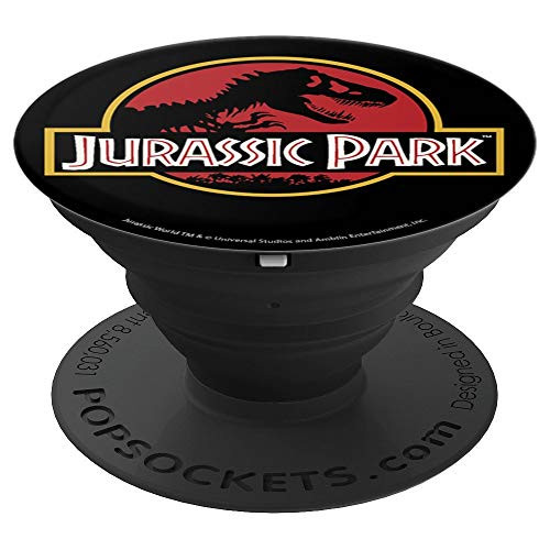 Jurassic Park Classic Logo T-Rex Skeleton - PopSockets Grip and Stand for Phones and Tablets