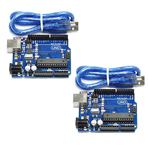 HiLetgo 2pcs UNO R3 ATmega328P ATMEGA16U2 Development Board Compatible with UNO R3 Arduino