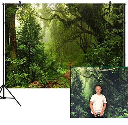 DULUDA 7X5ft Jungle Forest Vinyl Photography Backdrop Customized Photo Background Studio Prop TG04