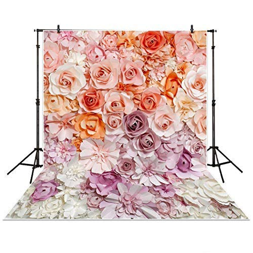 Allenjoy 5x7ft Floral Backdrop for Photography Pictures Paper Flower Wall Gorgeous Wedding Baby Shower Beautiful Bride Bridal Shower Background Props Decorations photocall photobooth Photo Studio Allenjoy 5x7ft Floral Backdrop for Photography Pictures Paper Flower Wall Gorgeous Wedding Baby Shower Beautiful Bride Bridal Shower Background Props Decorations photocall photobooth Photo Studio