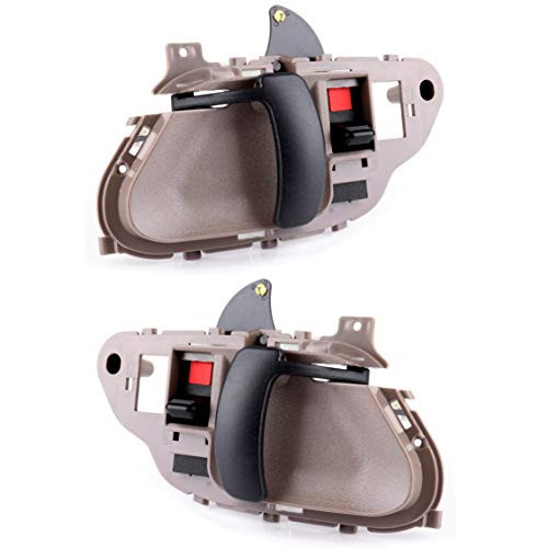 SCITOO Door Handles Interior Left Right Side fit 1995-2002 Chevy GMC Beige(2pcs)