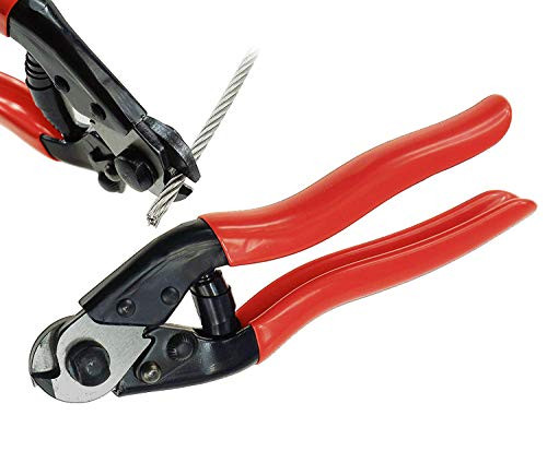 Muzata Stainless Steel Wire Rope Aircraft Bicycle Cable Cutter,Up to 5/32" CR12
