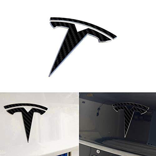 ROCCS Tesla Model 3 Logo Decal Carbon Fiber Exterior Stickers Vinyl Wrap Bundle Kit