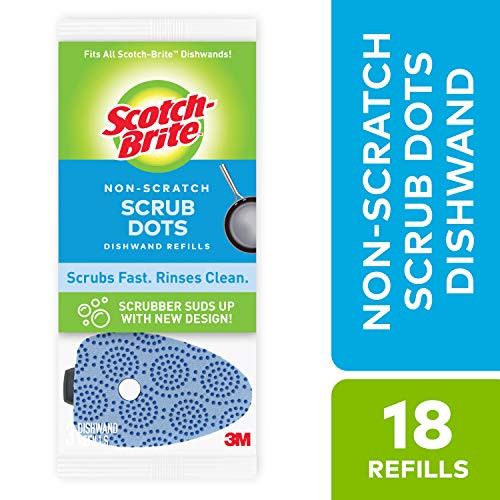 Scotch-brite Scrub Dots Non-Scratch Dishwand Refill, 18 Count