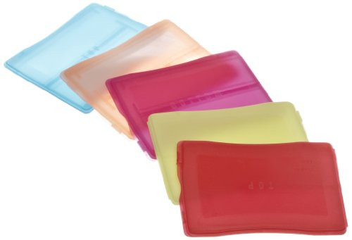 Heathrow Scientific HD15983A Polypropylene Slide Mailer, Assorted Colors, 2 Place, 3" Length x 1" Width (Pack of 25)