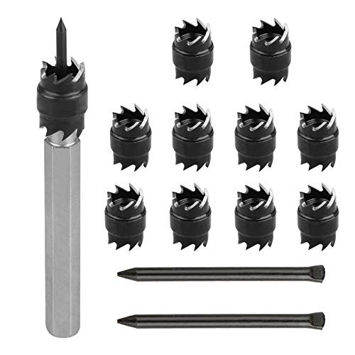 EEEKit Rotary Spot Weld Cutter Sets Double Sided 13-pack, 3/8" HSS Spot Weld Cutter Remover Drill Bits Hex Sheet Metal Hole Cutter Remover for Power Drill Spot Welding EEEKit Rotary Spot Weld Cutter Sets Double Sided 13-pack, 3/8" HSS Spot Weld Cutter Remover Drill Bits Hex Sheet Metal Hole Cutter Remover for Power Drill Spot Welding