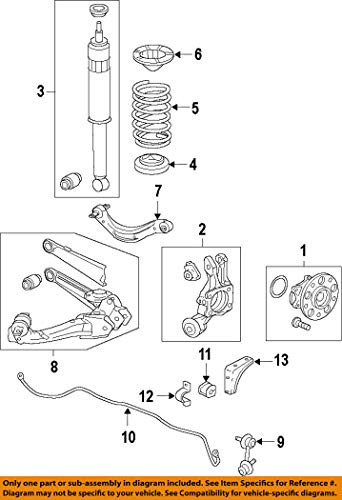 Genuine Honda 52471-TR0-A01 Right Rear Spring Seat (Lower) Rubber