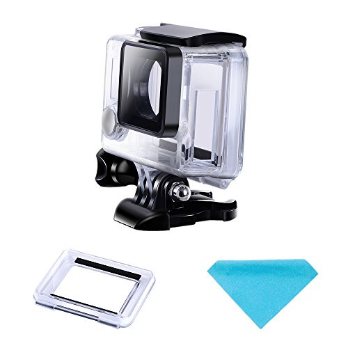 Suptig Protective case Charging case Wire Connectable Skeleton Protective Side Open Housing case for GoPro Hero 4 Hero 3+ Hero 3 camera