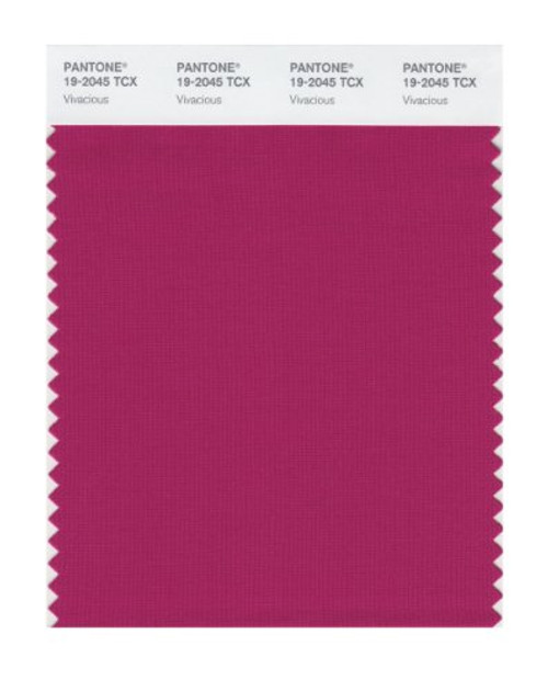 Pantone 19-2045 TCX Smart Color Swatch Card, Vivacious