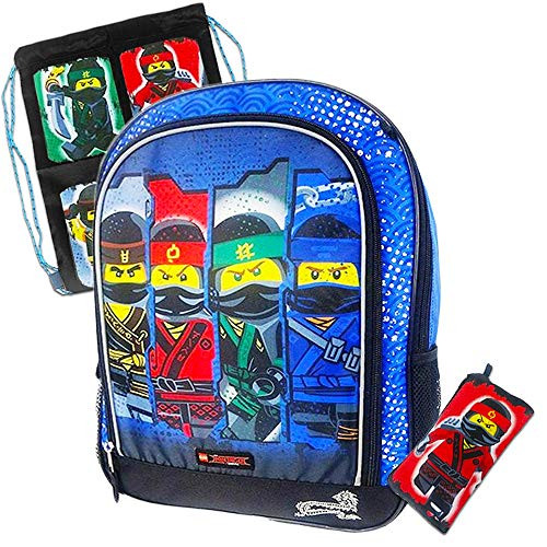 Lego Ninjago Backpack for Kids Boys Set - 3pc Lego Ninjago Backpack School Supplies Essentials Set Lego Ninjago Backpack for Kids Boys Set - 3pc Lego Ninjago Backpack School Supplies Essentials Set