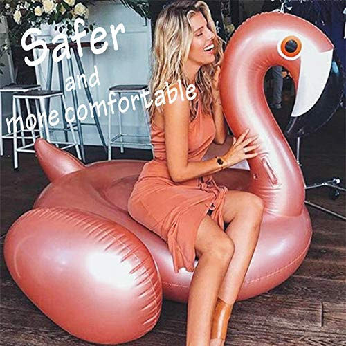 Gupamiga Pool Floats Baby Pool Flamingo Inflatable Summer Swimming Pool Float Seat Lounge Raft for Adults