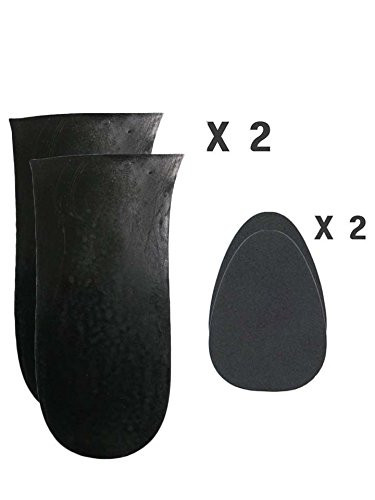 2 Left or Right 4mm(0.15') Limb Leg Length Discrepancies Corrective Heel Inserts Insoles with Shoe Fillers For Men and Women (2 Lefts + 2 Fillers)