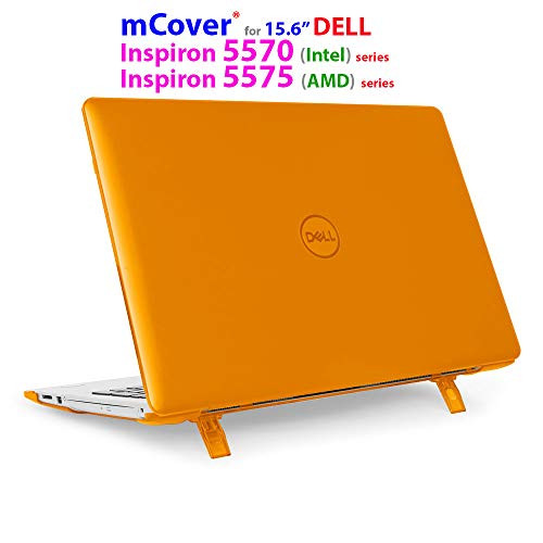 mCover Hard Shell Case for 15.6" Dell Inspiron 15 5570 (Intel) / 5575 (AMD) Laptop (NOT Compatible with Other Dell Inspiron 5000 Series Models) Laptop (Orange)