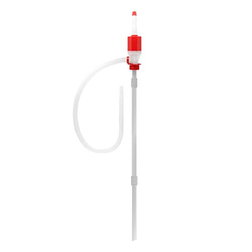 TERA PUMP TRDRUM40 (BPA Free) Compact Manual Fuel Pump Heavy Duty 55 Gal Drum Pump with Adjustable Length for Drum Barrels