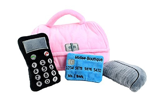 Midlee Plush Purse Find-a-Toy Interactive Dog Toy Midlee Plush Purse Find-a-Toy Interactive Dog Toy
