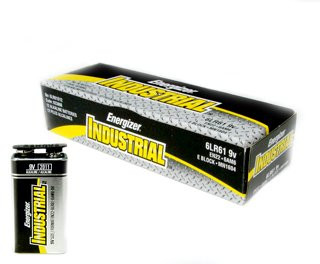 9V Alkaline Energizer Industrial Value Pack Batteries (12 pk)