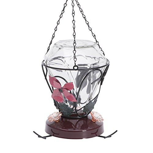 Perky-Pet Blossom Edition 24-Ounce Glass Hummingbird Feeder - 702