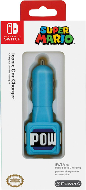 PowerA Car Charger - POW Block - Nintendo Switch