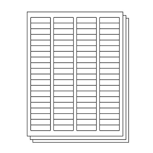 OfficeSmartLabels Rectangular 1/2 x 1-3/4 Return Address Labels for Laser & Inkjet Printers, 0.5 x 1.75 Inch, 80 per sheet, White, 12000 Labels, 150 Sheets