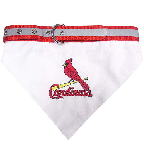 MLB BANDANA - SAINT LOUIS CARDINALS DOG BANDANA with Reflective & Adjustable DOG COLLAR, Small MLB BANDANA - SAINT LOUIS CARDINALS DOG BANDANA with Reflective & Adjustable DOG COLLAR, Small