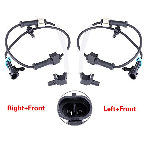 ECCPP Front Left Right ABS Wheel Speed Sensors Compatible with Chevy Avalanche 2500/Silverado 1500/2500/3500/Suburban 2500, GMC Sierra 1500/2500/3500/Yukon XL 2500,Hummer H2 ALS483 Set of 2