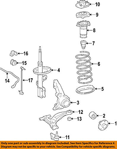 Genuine Honda 51686-SNA-A02 Left Front Spring (Lower) Rubber