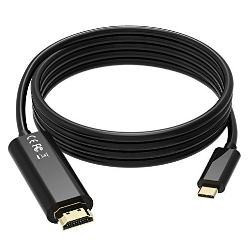 VicTsing USB C to HDMI Adapter Cable 6FT/1.8M USB 3.1 Type C to HDMI Converter 4K/60Hz Thunderbolt 3 Compatible for Laptops, Chromebook, Surface Book 2, XPS, Samsung S9/S8 and More