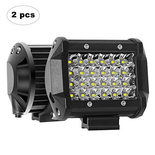LED Pods, AAIWA 4'' 72W LED Light Bar Quad Row Spot Beam Work Light Bar Off Road Driving Lights LED Cubes for Truck Jeep Boat LED Pods, AAIWA 4'' 72W LED Light Bar Quad Row Spot Beam Work Light Bar Off Road Driving Lights LED Cubes for Truck Jeep Boat