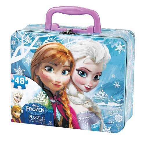 Disney Frozen Puzzle in Tin with Handle (48-Piece) Styles Will Vary by Disney
