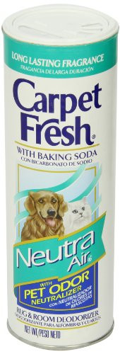 Carpet Fresh Rug and Room Deodorizer with Baking Soda and Pet Odor Neutralizer, Neutra Air Fragrance, 14 OZ [12 Pack]