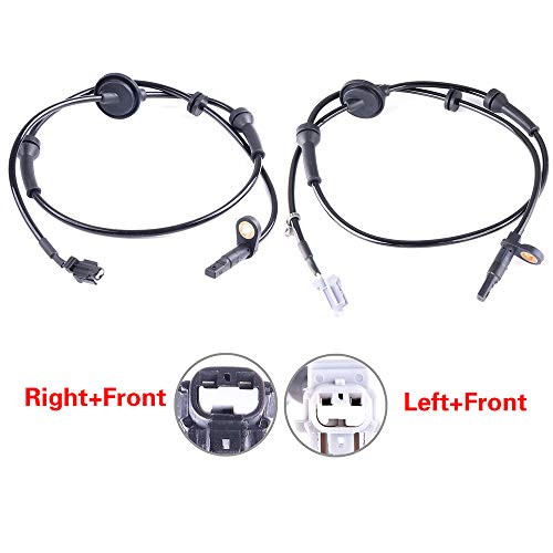 ECCPP Front Left Right ABS Wheel Speed Sensors Compatible with 2004 2005 2006 2007 2008 2009 Nissan Quest ALS359 ALS310 Set of 2