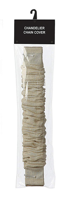 Creative Co-Op Chandelier Cord Cover, 6' Length, Bleached Jute Color