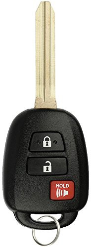 KeylessOption Keyless Entry Car Remote Control Uncut Ignition Key Fob Replacement for HYQ12BDM