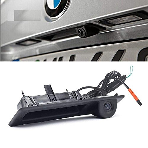 TheCoolCube CCD HD Car Trunk Handle Camera Rear View Camera for BMW 3 5 X3 Series F10 F11 F25 F30 X5 X1 E82 E88 E84 E90 E91 E92 E93 E60 E61 E70 E71 E72(2011-2015) New Parking Backup