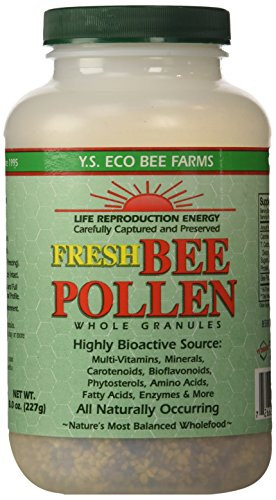 Y.S. Organics Fresh Bee Pollen Whole Granules, 8 Ounce