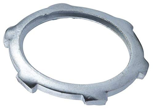 Halex 61935B RIGID STEEL CONDUIT LOCKNUT 10/BOX 3-1/2" Silver